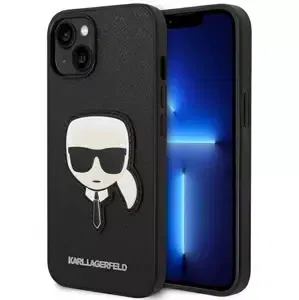 Kryt Karl Lagerfeld KLHCP14MSAPKHK iPhone 14 Plus 6,7" black hardcase Saffiano Karl`s Head Patch (KLHCP14MSAPKHK)