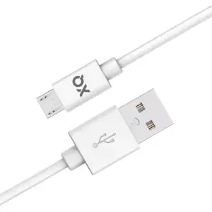 Kabel XQISIT NP Charge & Sync micro USB to USB-A 2.0 100 white (50880)