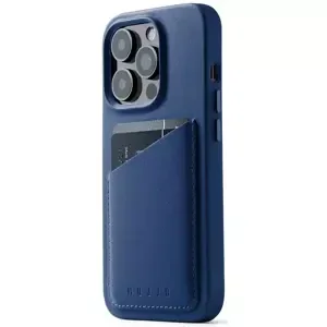 Kryt Mujjo Full Leather Wallet Case for iPhone 14 Pro - Monaco Blue