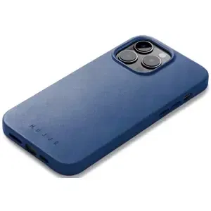 Kryt Mujjo Full Leather Case with MagSafe for iPhone 14 Pro Max - Monaco Blue