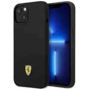 Kryt Ferrari FEHCP14MSIBBK iPhone 14 Plus 6,7" black hardcase Silicone Metal Logo (FEHCP14MSIBBK)