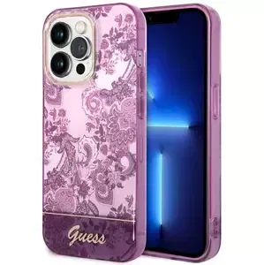 Kryt Guess GUHCP14LHGPLHF iPhone 14 Pro 6,1" fuschia hardcase Porcelain Collection (GUHCP14LHGPLHF)