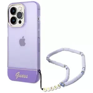 Kryt Guess GUHCP14XHGCOHU iPhone 14 Pro Max 6,7" purple hardcase Translucent Pearl Strap (GUHCP14XHGCOHU)
