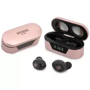 Sluchátka Guess GUTWST31EP TWS Bluetooth headphones + docking station pink (GUTWST31EP)