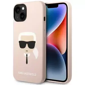 Kryt Karl Lagerfeld KLHMP14MSLKHLP iPhone 14 Plus 6,7" hardcase light pink Silicone Karl`s Head Magsafe (KLHMP14MSLKHLP)