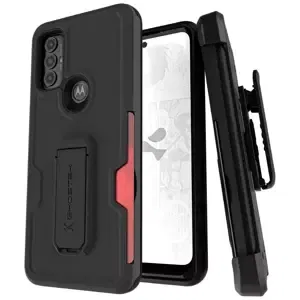 Kryt Ghostek Iron Armor Series Moto G Power 2022 Case with Belt Clip, Matte Black(GHOCAS3049)