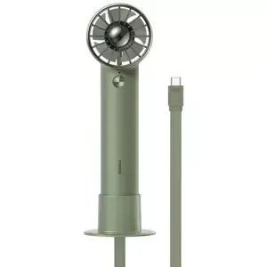 Fén Baseus Flyer Turbine portable hand fan + USB-C cable (green)