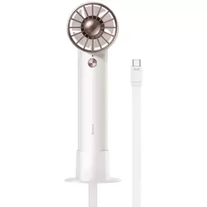 Fén Baseus Flyer Turbine portable hand fan + USB-C cable (white)