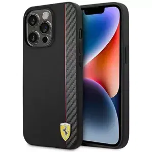 Kryt Ferrari FEHCP14LAXBK iPhone 14 Pro 6,1" black hardcase Carbon (FEHCP14LAXBK)