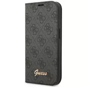 Pouzdro Guess GUBKP14LHG4SHK iPhone 14 Pro 6,1" black book 4G Vintage Gold Logo (GUBKP14LHG4SHK)