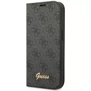 Pouzdro Guess GUBKP14MHG4SHK iPhone 14 Plus 6,7" black book 4G Vintage Gold Logo (GUBKP14MHG4SHK)