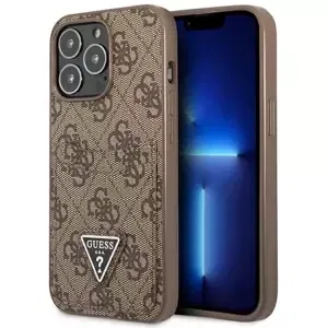 Kryt Guess GUHCP13LP4TPW iPhone 13 Pro / 13 6,1" brown hardcase 4G Triangle Logo Cardslot (GUHCP13LP4TPW)