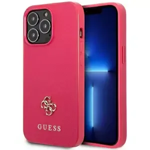 Kryt Guess GUHCP13LPS4MF iPhone 13 Pro / 13 6,1" pink hardcase Saffiano 4G Small Metal Logo (GUHCP13LPS4MF)