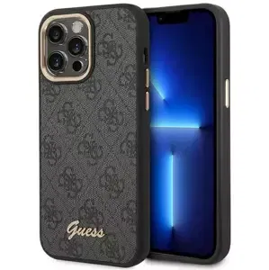 Kryt Guess GUHCP14LHG4SHK iPhone 14 Pro 6,1" black hard case 4G Vintage Gold Logo (GUHCP14LHG4SHK)