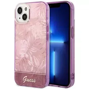 Kryt Guess GUHCP14MHGJGHP iPhone 14 Plus 6,7" pink hardcase Jungle Collection (GUHCP14MHGJGHP)