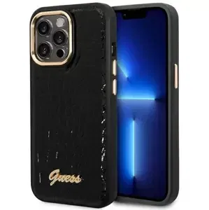 Kryt Guess GUHCP14XHGCRHK iPhone 14 Pro Max 6,7" black hardcase Croco Collection (GUHCP14XHGCRHK)