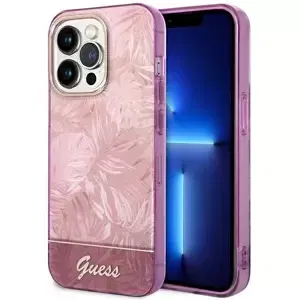 Kryt Guess GUHCP14XHGJGHP iPhone 14 Pro Max 6,7" pink hardcase Jungle Collection (GUHCP14XHGJGHP)