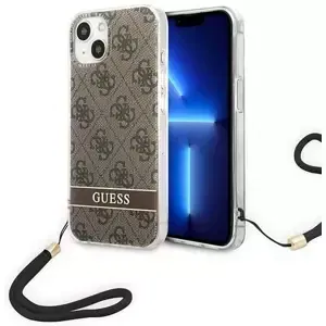 Kryt Guess GUOHCP14MH4STW iPhone 14 Plus 6,7" brown hardcase 4G Print Strap (GUOHCP14MH4STW)