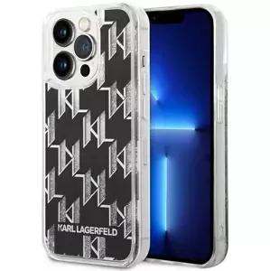 Kryt Karl Lagerfeld KLHCP14LLMNMK iPhone 14 Pro 6,1" hardcase black Liquid Glitter Monogram (KLHCP14LLMNMK)