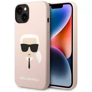 Kryt Karl Lagerfeld KLHCP14SSLKHLP iPhone 14 6,1" hardcase pink Silicone Karl`s Head (KLHCP14SSLKHLP)