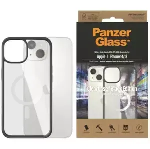 Kryt PanzerGlass ClearCase MagSafe iPhone 14/13 6,1" Antibacterial black 0413 (413)