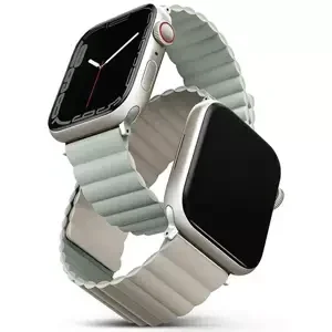 Řemínek UNIQ strap Revix Apple Watch Series 4/5/6/7/8 / SE / SE2 38/40 / 41mm. Reversible Magnetic sage-beige (UNIQ-41MM-REVSAGBEG)