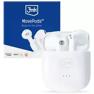 Sluchátka 3MK MovePods wireless bluetooth headphones white