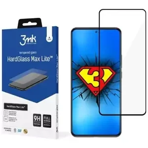 Ochranné sklo 3MK HardGlass Max Lite Xiaomi 12T Pro black Fullscreen Glass Lite