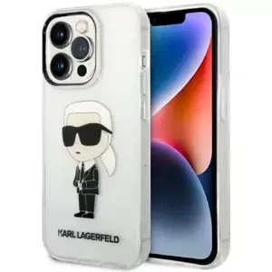 Kryt Karl Lagerfeld iPhone 14 Pro 6,1" transparent hardcase IML NFT Ikonik (KLHCP14LHNIKTCT)