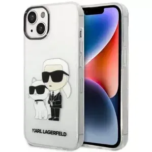 Kryt Karl Lagerfeld iPhone 14 6,1" transparent hardcase IML GLIT NFT Karl&Choupette (KLHCP14SHNKCTGT)