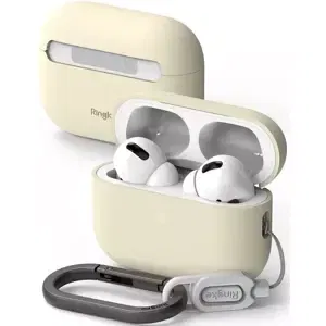 Pouzdro RINGKE SILICONE APPLE AIRPODS PRO 1 / 2 CREAM (8809881268330)