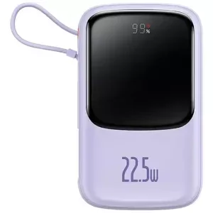 Nabíječka Powerbank Baseus Qpow Pro with USB-C cable, USB-C, USB, 10000mAh, 22.5W (purple)