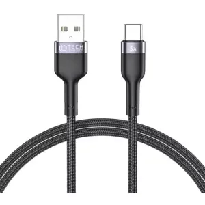 Kabel TECH-PROTECT ULTRABOOST TYPE-C CABLE 3A 100CM BLACK (9490713928783)