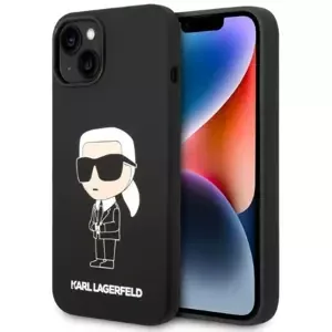 Kryt Karl Lagerfeld iPhone 14 Plus 6,7" hardcase black Silicone Ikonik (KLHCP14MSNIKBCK)