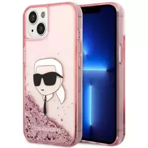 Kryt Karl Lagerfeld iPhone 14 6,1" pink hardcase Glitter Karl Head (KLHCP14SLNKHCP)