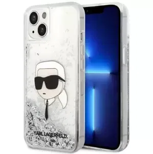 Kryt Karl Lagerfeld iPhone 14 Plus 6,7" silver hardcase Glitter Karl Head (KLHCP14MLNKHCH)