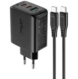 Nabíječka Wall Charger Acefast A13 PD 65W, 2x USB-C + USB  (black)