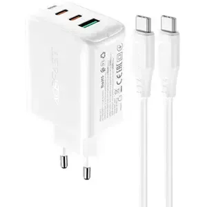 Nabíječka Wall Charger Acefast A13 PD 65W, 2x USB-C + USB (white)