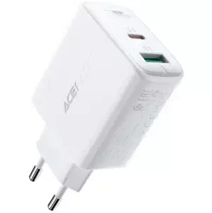 Nabíječka Wall Charger Acefast A5 PD32W, USB + USB-C (white)