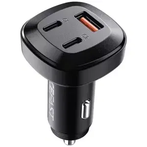 Nabíječka do auta Car Charger Acefast B3, 66W, 2x USB-C + USB (black)