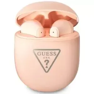 Sluchátka Guess Bluetooth TWS Earbuds pink Triangle Logo (GUTWST82TRP)
