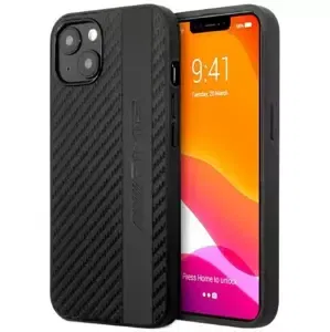 Kryt AMG iPhone 13 6,1" black hardcase Carbon Stripe&Embossed (AMHCP13MBLSCA)