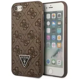 Kryt Guess iPhone 7 / 8 / SE 2020 / SE 2022 hardcase brown hardcase 4G Triangle Logo Cardslot (GUHCI8P4TPW)