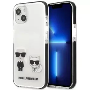 Kryt Karl Lagerfeld iPhone 13 mini 5,4" hardcase white Karl&Choupette (KLHCP13STPEKCW)