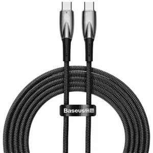 Kabel USB-C cable for USB-C Baseus Glimmer Series, 100W, 2m (Black)