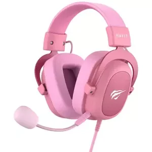 Sluchátka Havit H2002D gaming headphones (pink) (6950676215465)