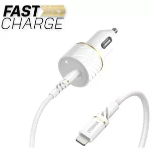 Nabíječka Otterbox Car Charger Bundle USB C 18W USB PD+USB C white (78-52697)