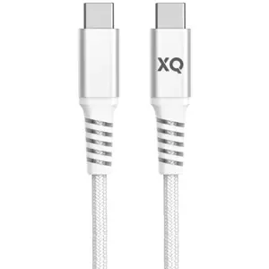 Kabel XQISIT NP Cotton braided USB-C to USB-C 2.0 200cm white (50845)