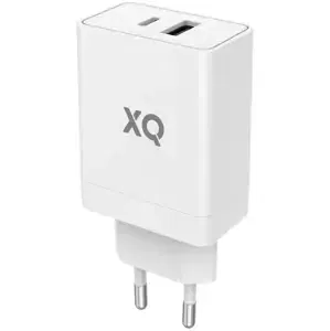 Nabíječka XQISIT NP Travel Charger Dual USB-C&A PD30W white (50861)