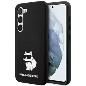 Kryt Karl Lagerfeld Samsung Galaxy S23+ hardcase black Silicone Choupette (KLHCS23MSNCHBCK)